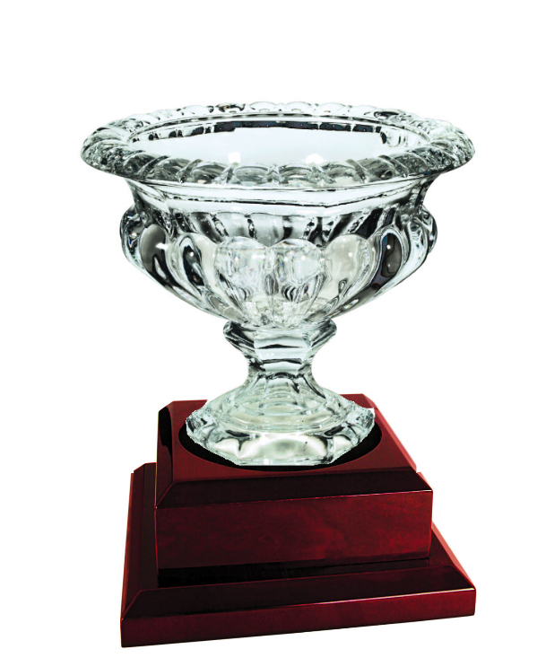 Trophy Cup Crystal Vase