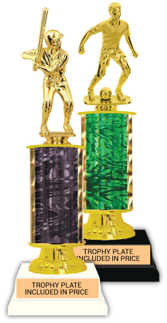 Rectangle Column Trophy with column riser