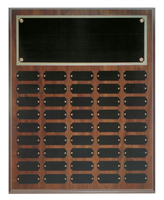 Cherry Finish Perpetual Plaque - 45 plate