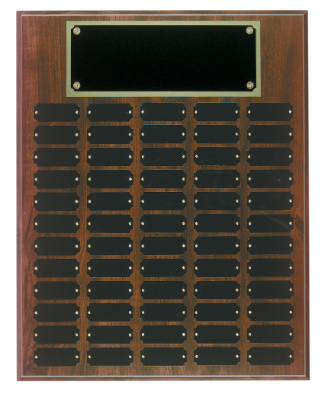 Cherry Finish Perpetual Plaque - 60 plate