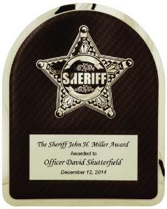 Steel Sheriff Plaque