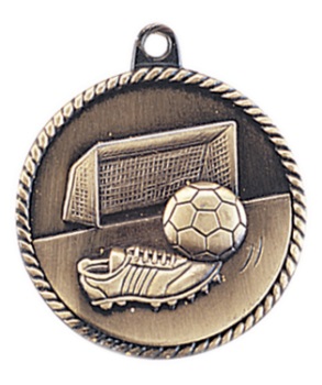 Soccer High Relief Medal
