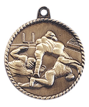 Football High Relief Medal