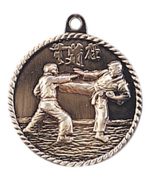 Karate High Relief medal