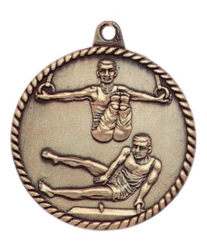 Gymnastic Male High Relief Medal