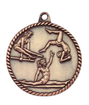 Gymnastics Female High Relief Medal