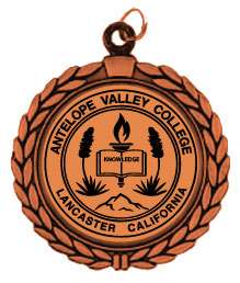 Custom Bronze Medal with Laurel Wreath and Engraved Insert