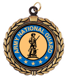 Custom Gold Medal with Laurel Wreath and Imprinted Insert