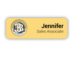 Full Color Name badge - 1" x 3"