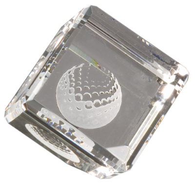 Cube Crystal Paperweight