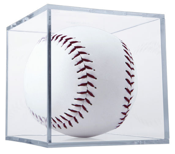 Baseball and Softball Ball Qube Display