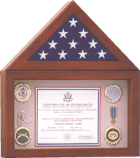 Flag Display Case with Shadow Box