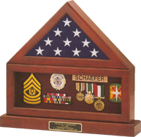 Flag Display case with Shadow Box and Base