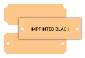 Gold Aluminum Imprinted Plate (black)