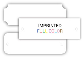White Aluminum Imprinted Plate (color)