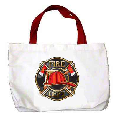 Canvas/Poly Tote Bag 22" x 17" x 4 1/4" Red