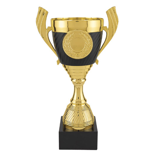 Gold Metal Cup on Black Marble Base
