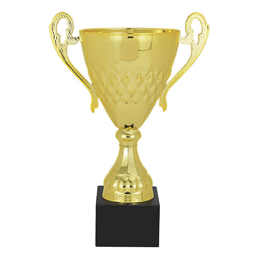 Gold Metal Cup on Black Marble Base