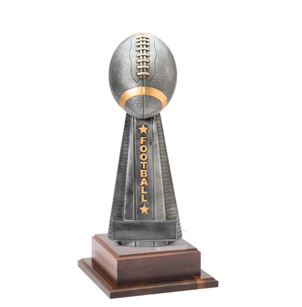 Fantasy Football Award on Walnut Base