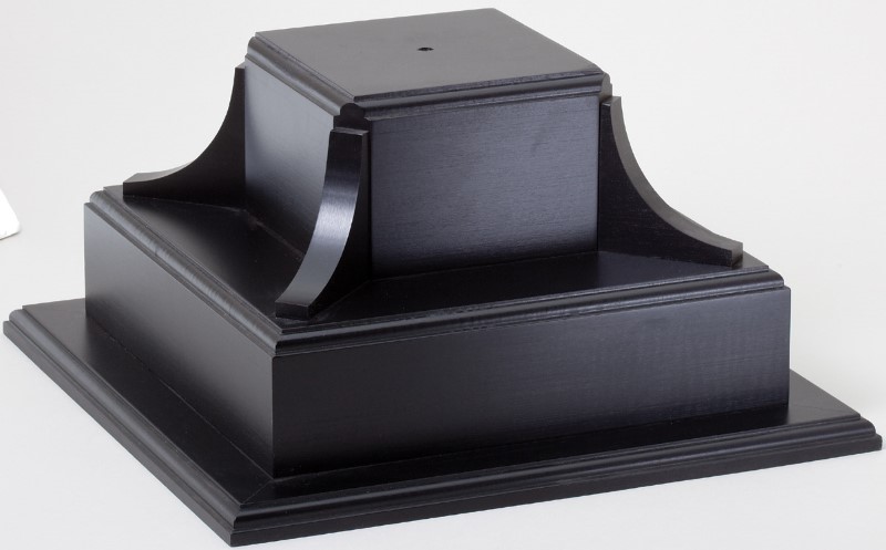 Black Trophy Base - 2 Tier
