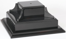 Piano Finish Black Trophy Base - 2 Tier
