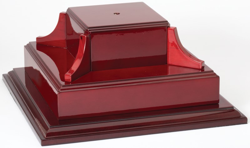 Piano Finish Rosewood Trophy Base - 2 Tier