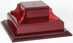 Piano Finish Rosewood Trophy Base - 2 Tier