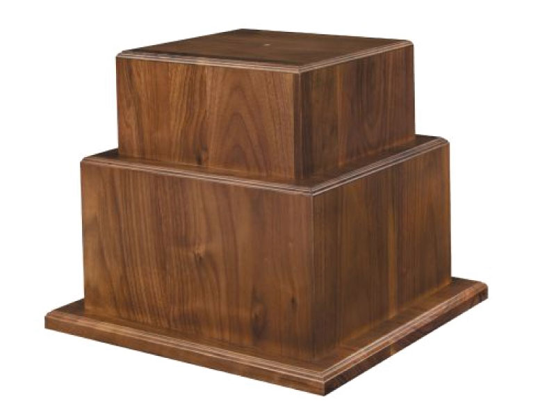 Walnut Trophy Base - 2 Tier