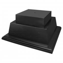Black Wood Trophy Base - 2 Tier