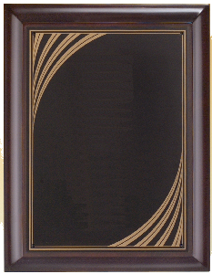 Cherry plaque with black plate