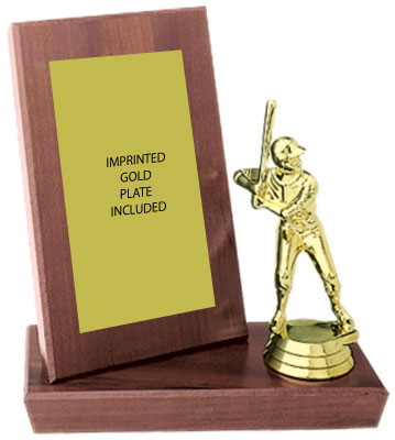Small Vertical Stand Up Plaque with figure