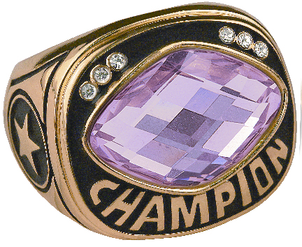 Championship Ring - Pink Glass