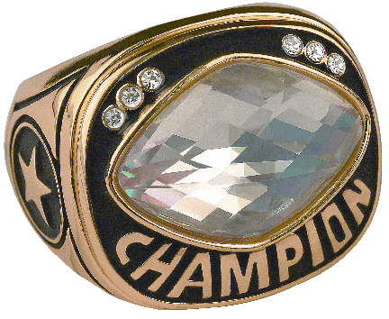 Championship Ring - White Glass
