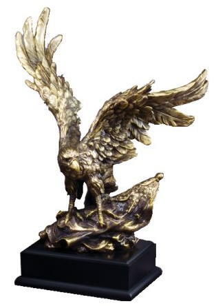 Resin Gold Eagle with Black Base