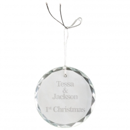 Round Crystal Ornament