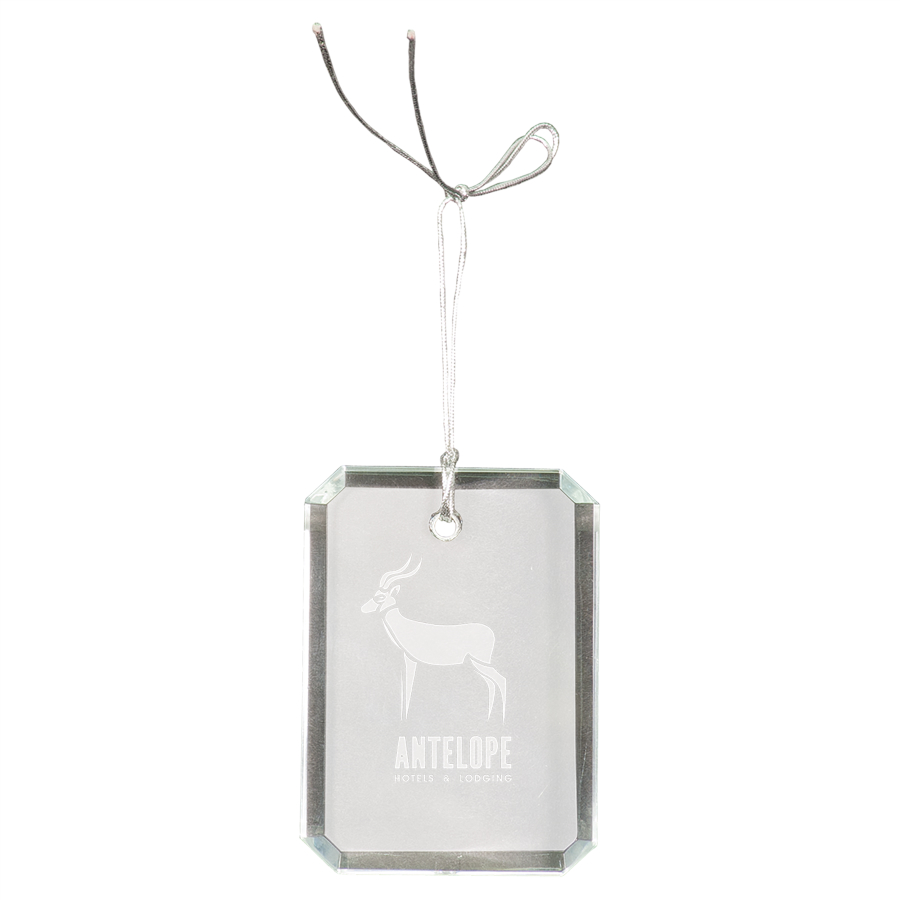 Rectangle Crystal Ornament
