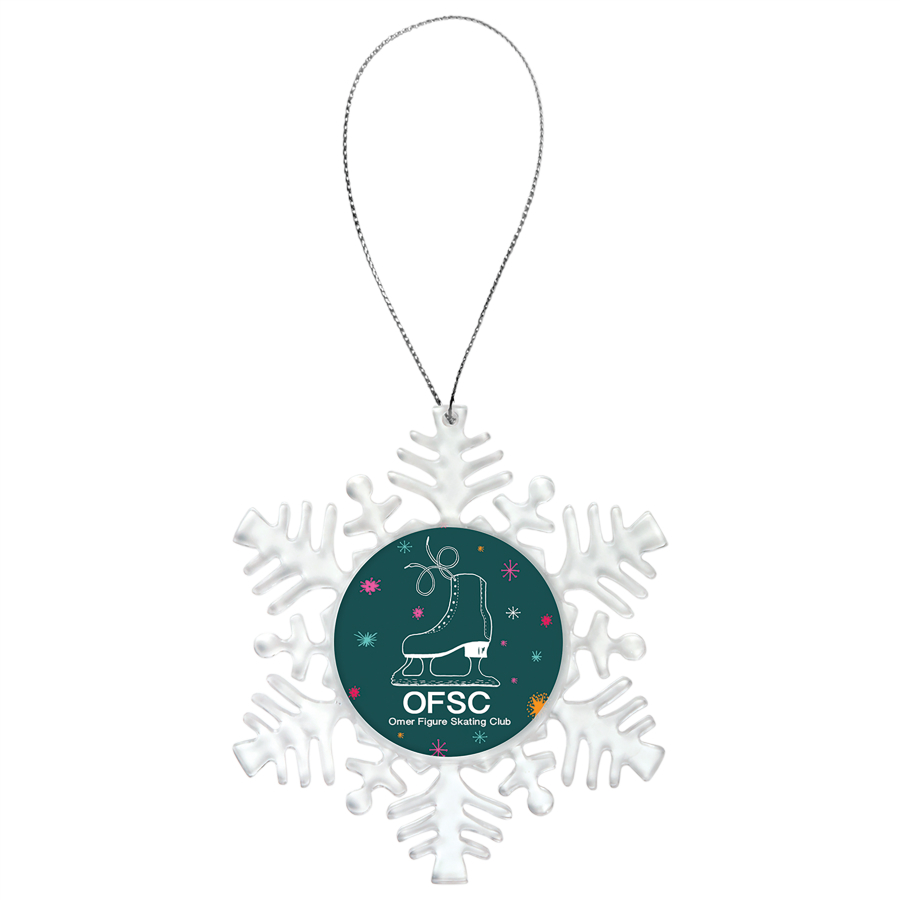 Acrylic Snowflake Ornament with insert