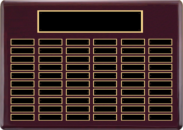 Rosewood Perpetual Plaque - 60 plate