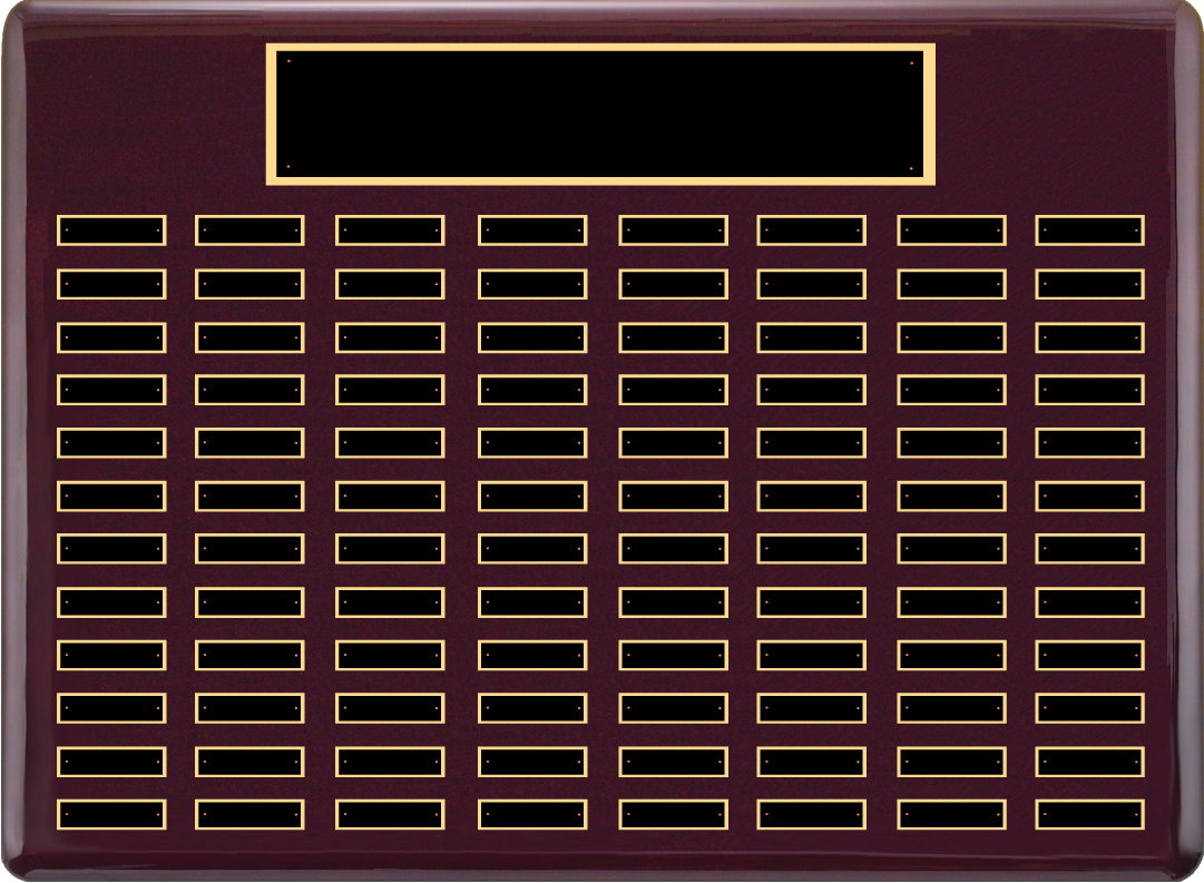 Rosewood Perpetual Plaque - 96 plate