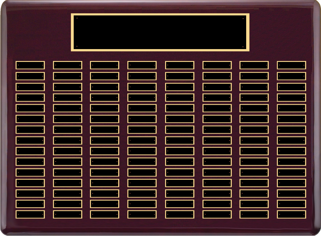 Rosewood Perpetual Plaque - 120 plate