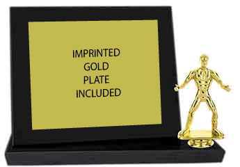 Large Horizontal Stand Up Plaque with figure